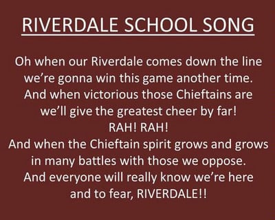 riverdale school song
